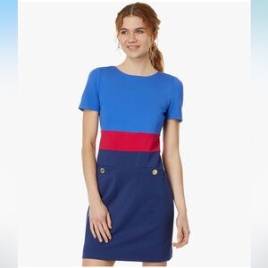 Lilly Pulitzer Blue and Red Mini Dress